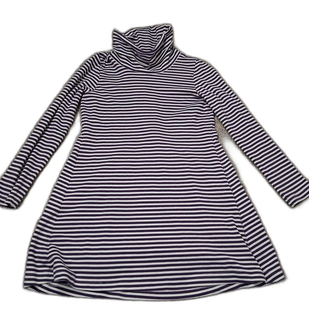 Florence Eiseman Violet and White Striped Dress Cowl Neck Size 12